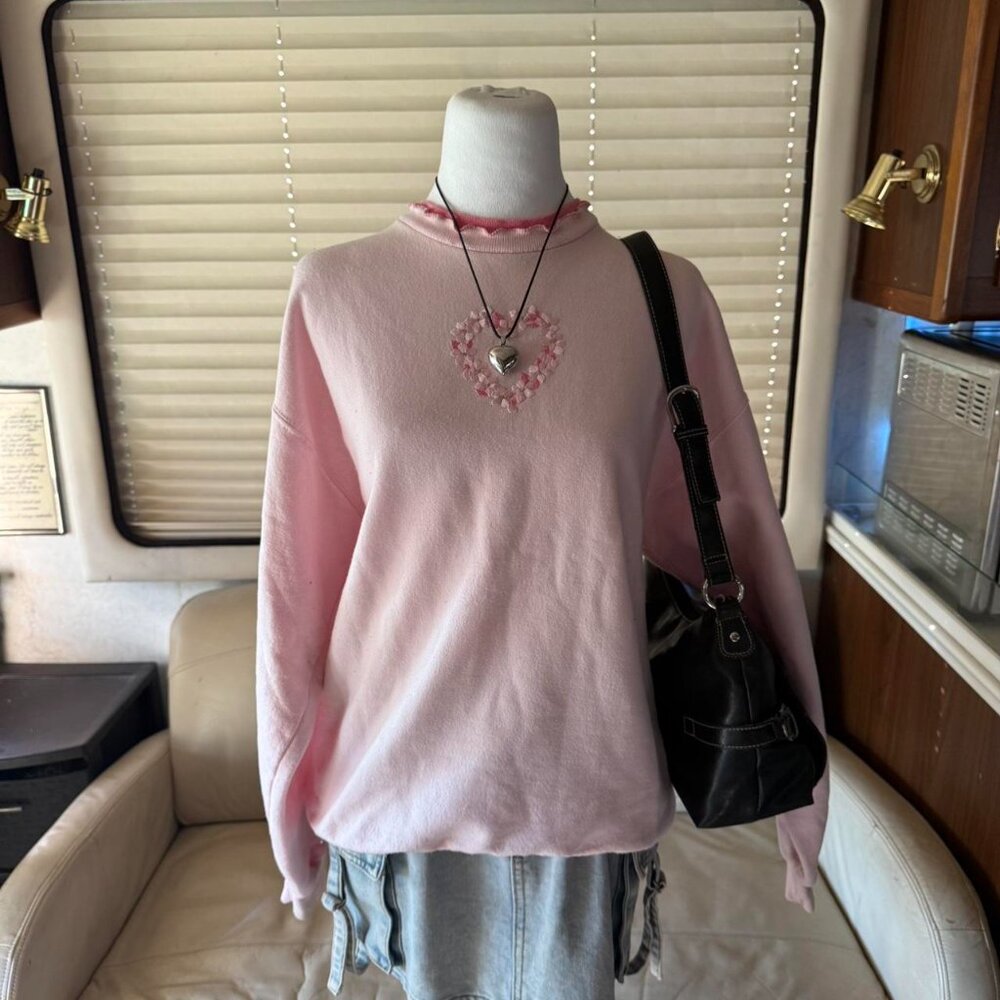Jerzees Women's Pink Sweatshirt
